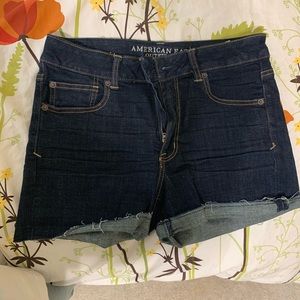 AE Dark Jean Shorts